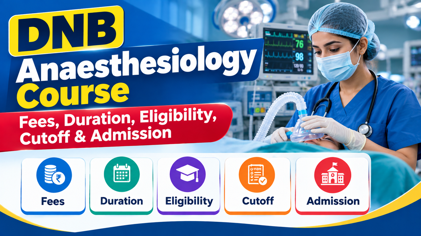 DNB Anaesthesiology Course: Fees, Duration, Eligibility, Cutoff & Admission