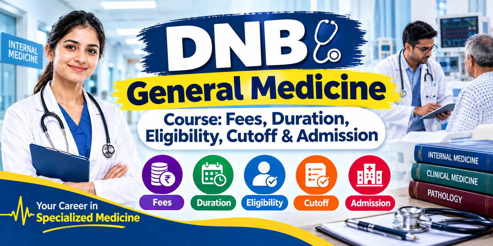 DNB General Medicine Course: Fees, Duration, Eligibility, Cutoff & Admission