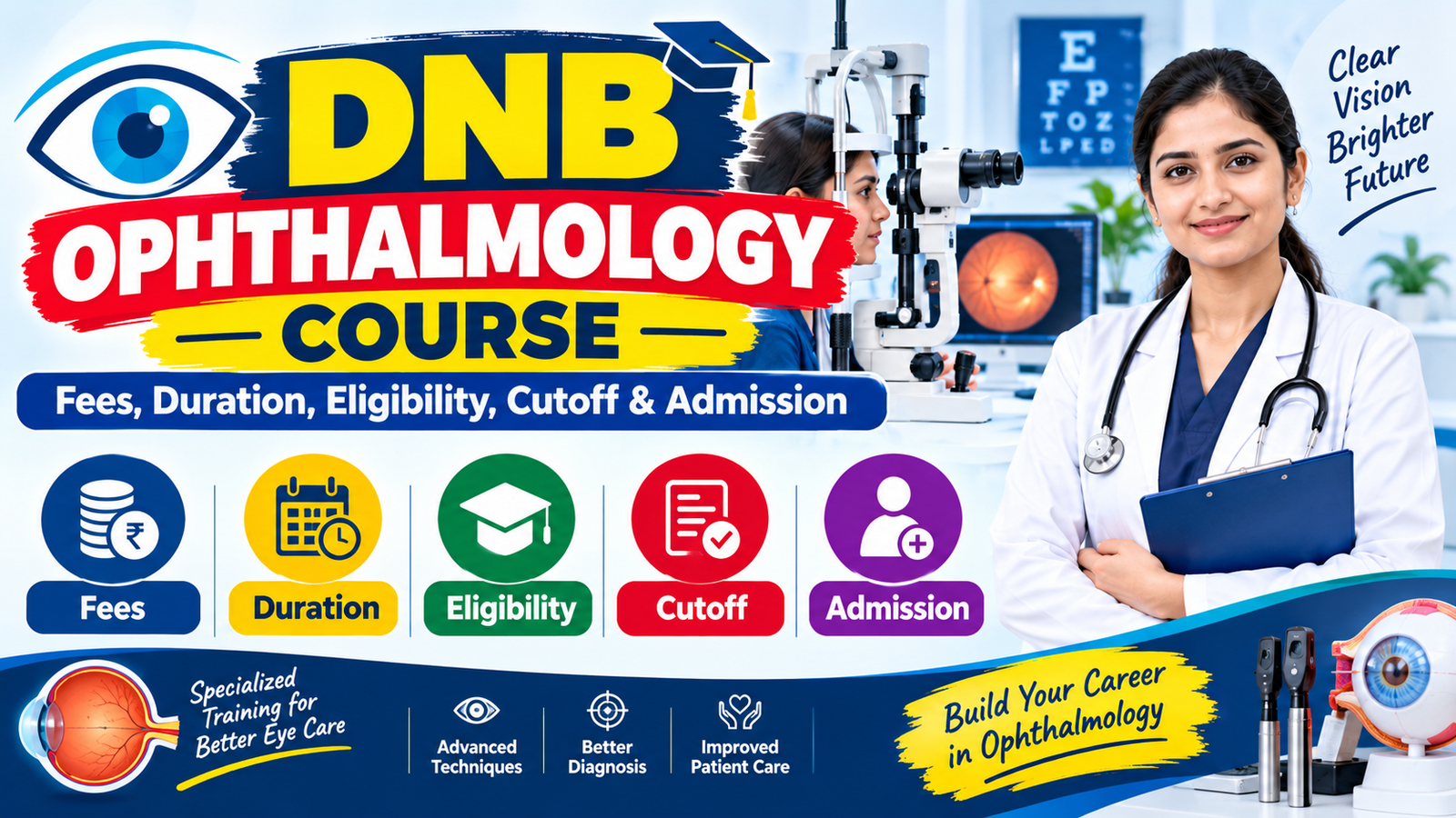 DNB Ophthalmology Course: Fees, Duration, Eligibility, Cutoff & Admission